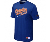 MLB Baltimore Orioles Nike Blue Short Sleeve Practice T-Shirt