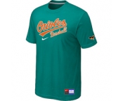 MLB Baltimore Orioles Nike Green Short Sleeve Practice T-Shirt