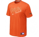 MLB Baltimore Orioles Nike Orange Short Sleeve Practice T-Shirt
