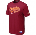 MLB Baltimore Orioles Nike Red Short Sleeve Practice T-Shirt
