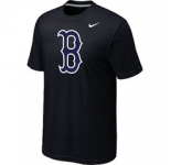 MLB Boston Red Sox Heathered Nike Black Blended T-Shirt