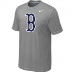MLB Boston Red Sox Heathered Nike L.Grey Blended T-Shirt