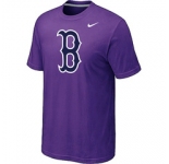 MLB Boston Red Sox Heathered Nike Purple Blended T-Shirt