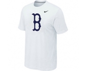 MLB Boston Red Sox Heathered Nike White Blended T-Shirt