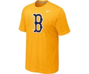 MLB Boston Red Sox Heathered Nike Yellow Blended T-Shirt
