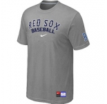 MLB Boston Red Sox Nike L.Grey Short Sleeve Practice T-Shirt