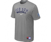 MLB Boston Red Sox Nike L.Grey Short Sleeve Practice T-Shirt