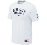 MLB Boston Red Sox Nike white Short Sleeve Practice T-Shirt
