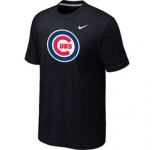 MLB Chicago Cubs Nike Black Club Logo T-Shirt