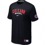 MLB Chicago Cubs Nike Black Short Sleeve Practice T-Shirt