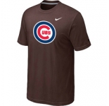 MLB Chicago Cubs Nike Brown Club Logo T-Shirt