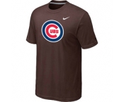 MLB Chicago Cubs Nike Brown Club Logo T-Shirt
