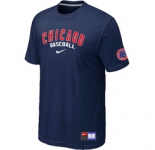 MLB Chicago Cubs Nike D.Blue Short Sleeve Practice T-Shirt