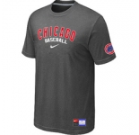MLB Chicago Cubs Nike D.Grey Short Sleeve Practice T-Shirt