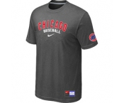 MLB Chicago Cubs Nike D.Grey Short Sleeve Practice T-Shirt