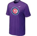 MLB Chicago Cubs Nike Purple Club Logo T-Shirt