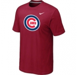 MLB Chicago Cubs Nike Red Club Logo T-Shirt