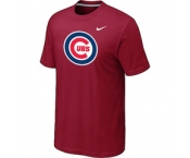 MLB Chicago Cubs Nike Red Club Logo T-Shirt