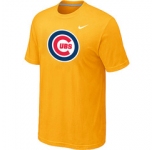 MLB Chicago Cubs Nike Yellow Club Logo T-Shirt