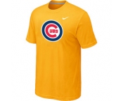 MLB Chicago Cubs Nike Yellow Club Logo T-Shirt