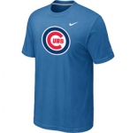 MLB Chicago Cubs Nike light Blue Club Logo T-Shirt
