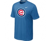 MLB Chicago Cubs Nike light Blue Club Logo T-Shirt