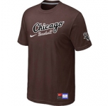 MLB Chicago White Sox Nike Away Practice T-Shirt Brown