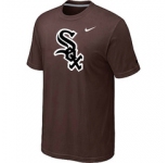 MLB Chicago White Sox Nike Heathered Brown Club Logo T-Shirt