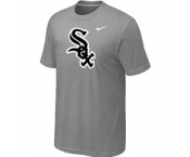 MLB Chicago White Sox Nike Heathered L.Grey Club Logo T-Shirt