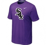 MLB Chicago White Sox Nike Heathered Purple Club Logo T-Shirt