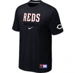 MLB Cincinnati Reds Nike Black Short Sleeve Practice T-Shirt