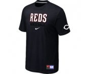 MLB Cincinnati Reds Nike Black Short Sleeve Practice T-Shirt