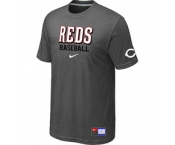 MLB Cincinnati Reds Nike D.Grey Short Sleeve Practice T-Shirt