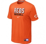 MLB Cincinnati Reds Nike Orange Short Sleeve Practice T-Shirt