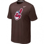 MLB Cleveland Indians Heathered Nike Brown Blended T-Shirt