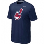 MLB Cleveland Indians Heathered Nike D.Blue Blended T-Shirt