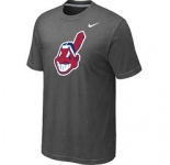 MLB Cleveland Indians Heathered Nike D.Grey Blended T-Shirt