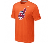MLB Cleveland Indians Heathered Nike Orange Blended T-Shirt