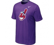 MLB Cleveland Indians Heathered Nike Purple Blended T-Shirt