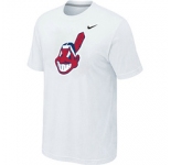 MLB Cleveland Indians Heathered Nike White Blended T-Shirt