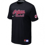 MLB Cleveland Indians Nike Black Short Sleeve Practice T-Shirt