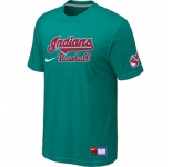 MLB Cleveland Indians Nike Green Short Sleeve Practice T-Shirt