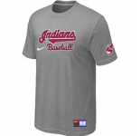 MLB Cleveland Indians Nike L.Grey Short Sleeve Practice T-Shirt