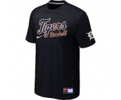 MLB Detroit Tigers Black Nike Short Sleeve Practice T-Shirt