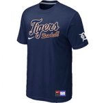 MLB Detroit Tigers D.Blue Nike Short Sleeve Practice T-Shirt