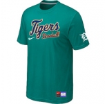MLB Detroit Tigers Green Nike Short Sleeve Practice T-Shirt