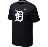 MLB Detroit Tigers Heathered Black Nike Blended T-Shirt