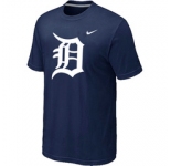 MLB Detroit Tigers Heathered D.Blue Nike Blended T-Shirt