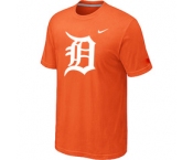 MLB Detroit Tigers Heathered Orange Nike Blended T-Shirt