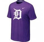 MLB Detroit Tigers Heathered Purple Nike Blended T-Shirt
